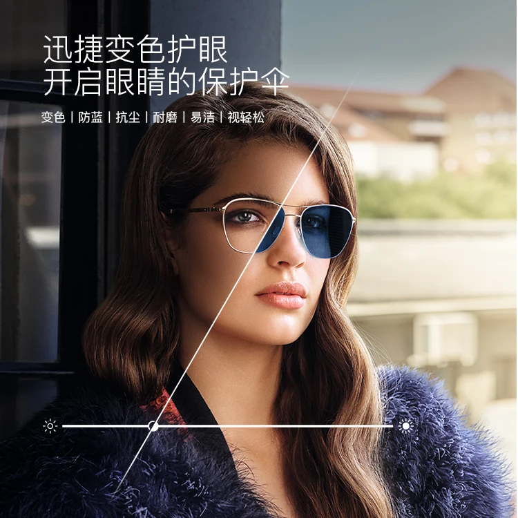 【假一罚四】依视路GENS变色/膜岩/膜洁/膜御/膜致耐磨镜片 7天发货