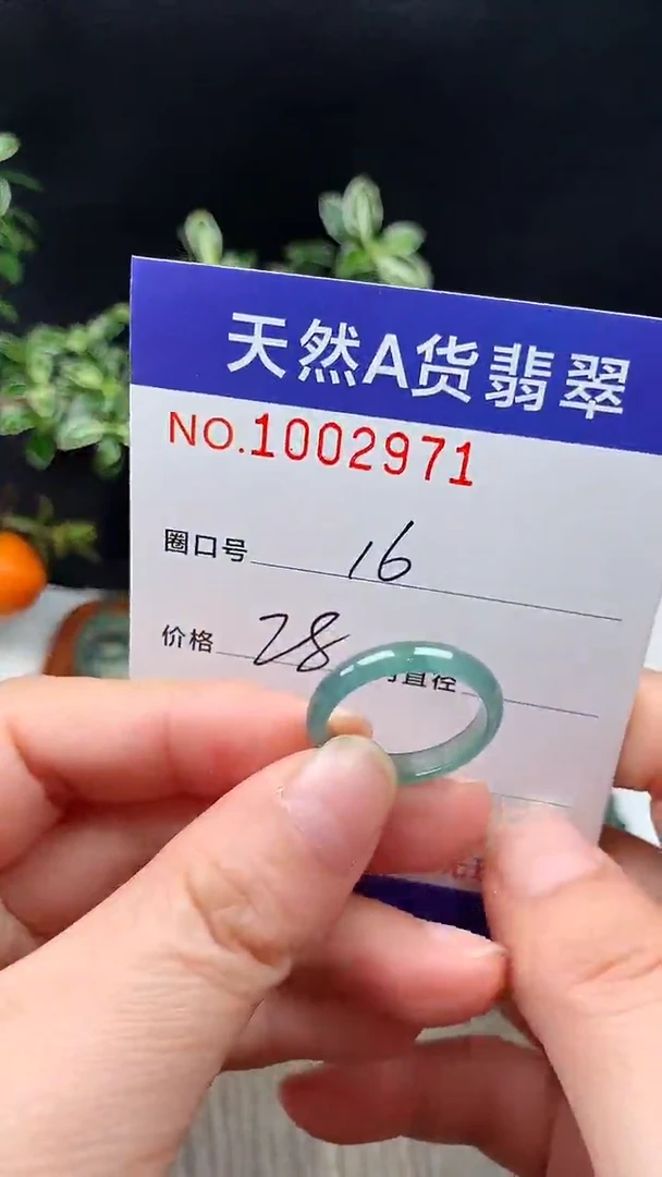 未镶嵌戒指翡翠16#