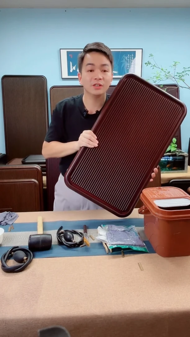 70*40*4大海红色款式茶盘