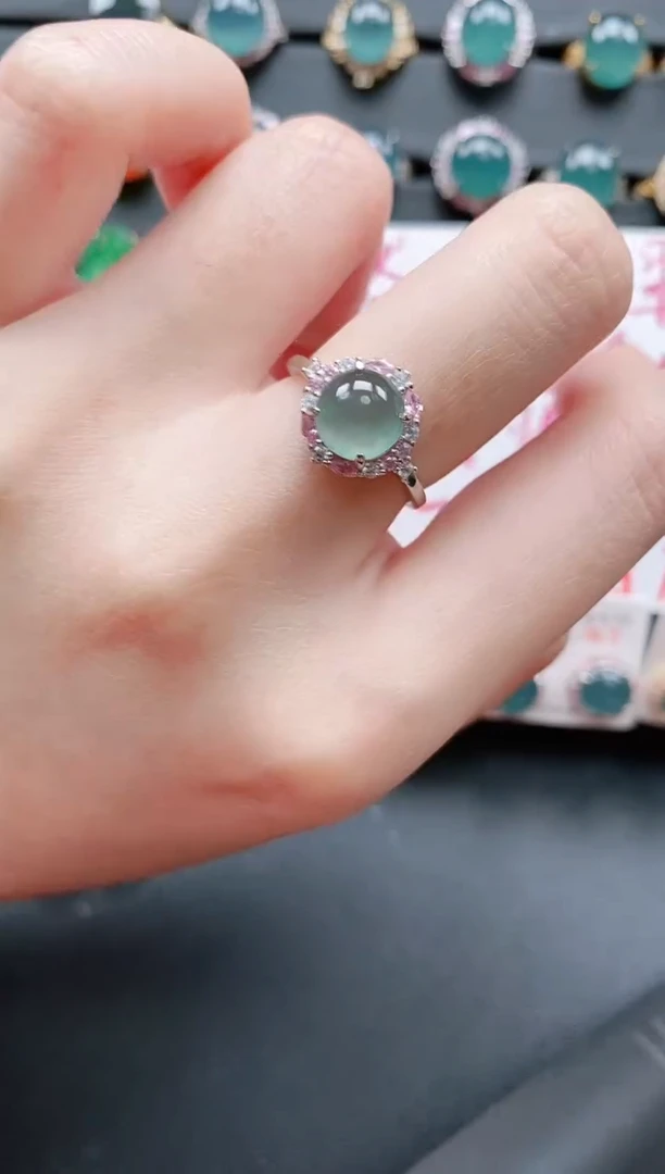 【闪购商品】翡翠戒指银S925镶嵌11111111