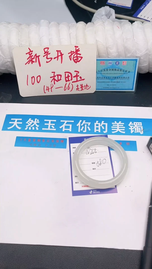 未镶嵌手镯和田玉Q205微色差