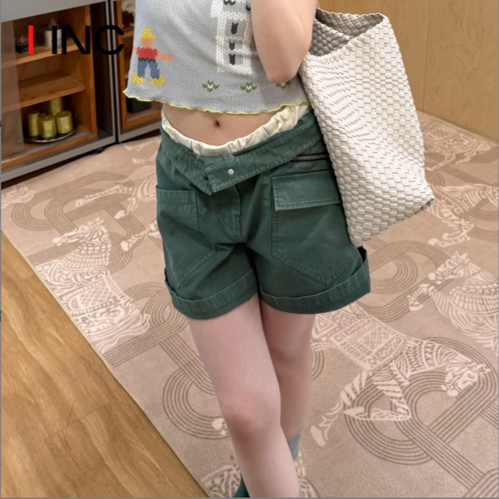 IINCBOUTIQUESHORT SENTENCE短句25SS春季新款休闲低腰工装短裤女