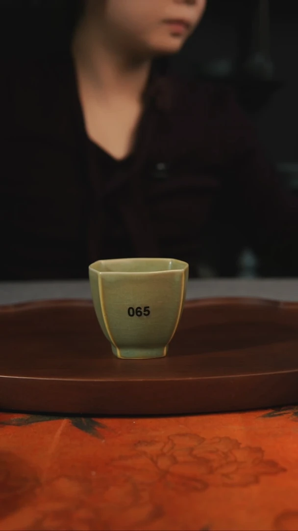 杯子065  柴烧 汝州原产地原矿仿古老釉