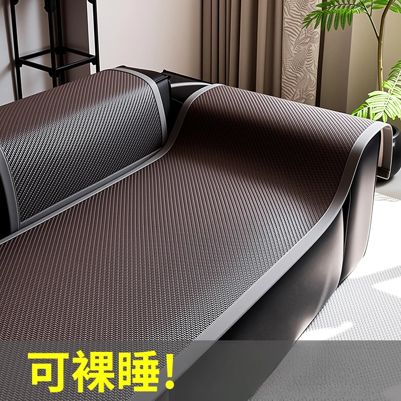 2025新款夏季凉感藤席沙发垫轻奢高级感防滑皮沙发凉席坐垫竹席垫