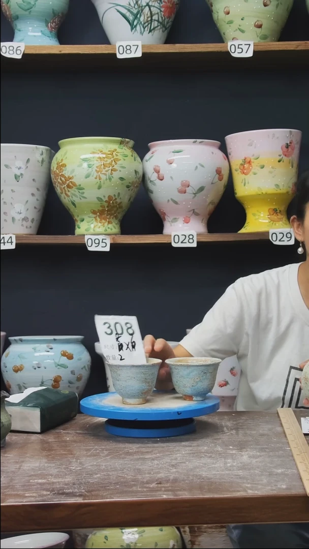 摆件景德镇花盆默认微瑕308