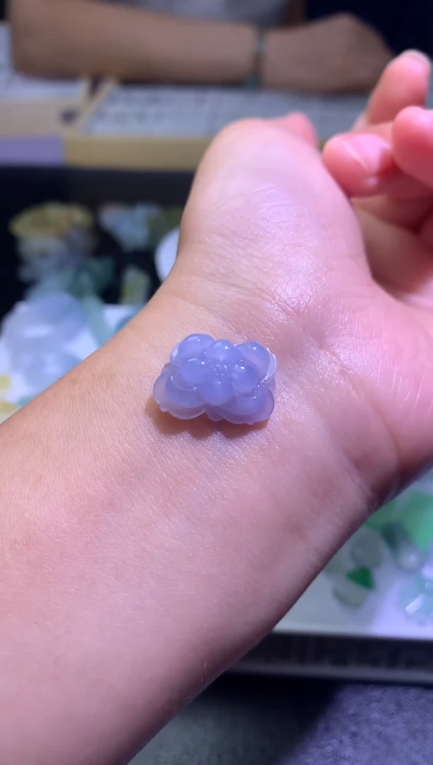 未镶嵌定制翡翠紫*兰毛货