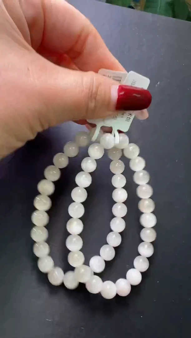 【闪购商品】水晶手串未镶嵌白兔毛手串8m+多样性发一JP38516