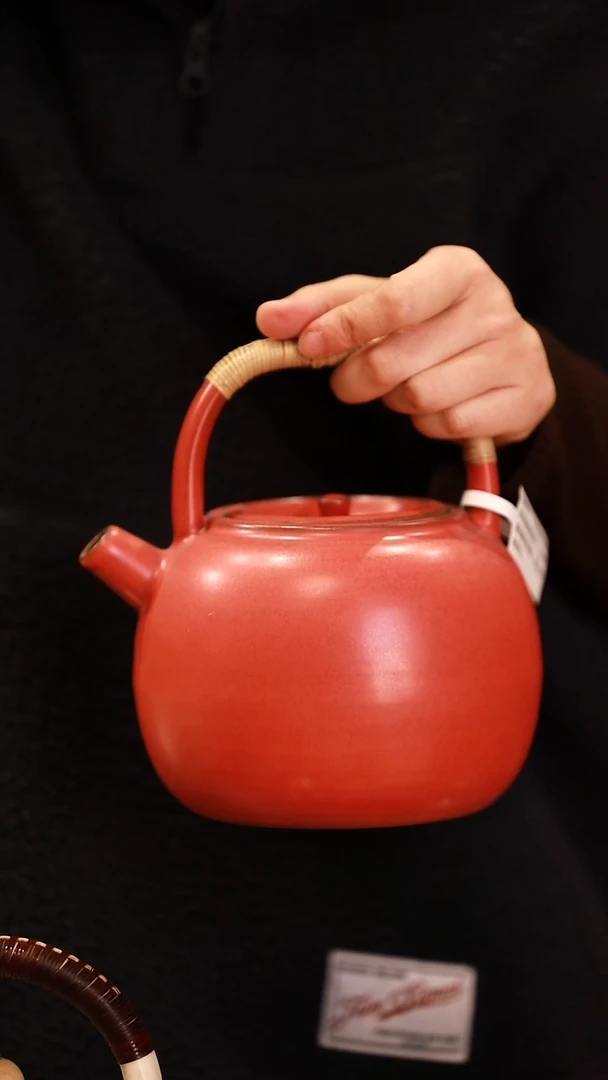 【闪购商品】瓷片fst红色大壶大碗茶