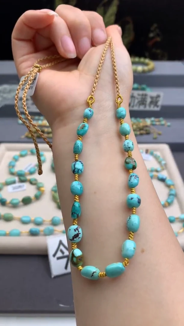 未镶嵌绿松石项链茜.B67