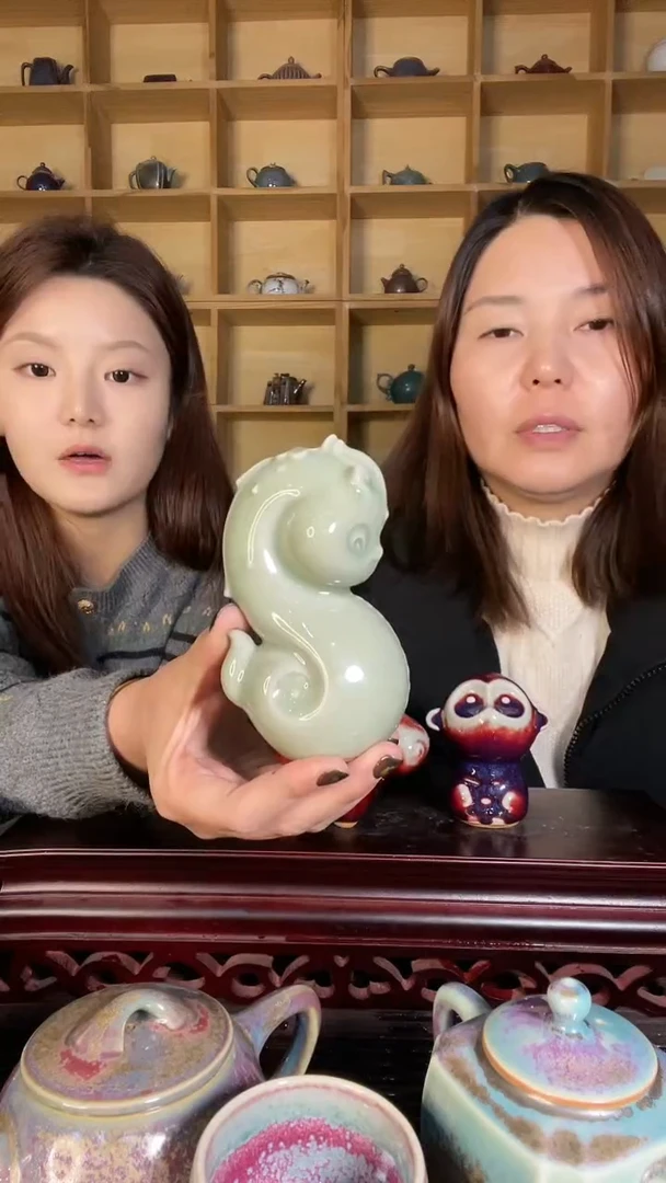 【闪购商品】摆件土魂钧瓷 小蛇多多