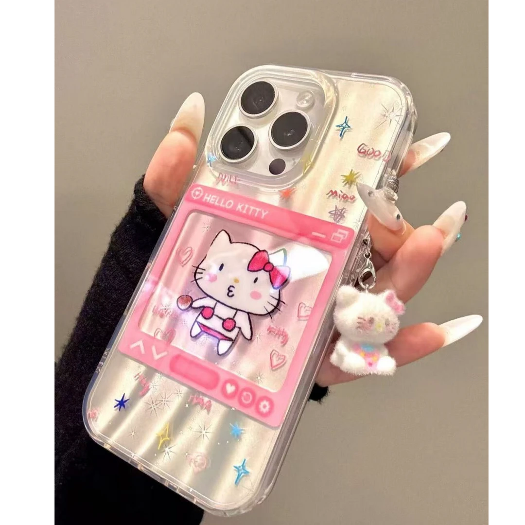 诚星泽度假泳衣kt猫适用苹果16/15/14/13/12新款iPhone11手机壳软