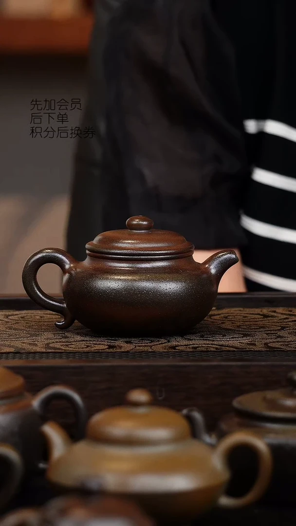 茶壶紫砂柴烧仿古200cc黄龙源底曹清