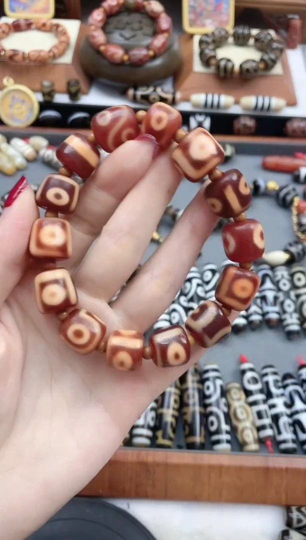 【闪购商品】玛瑙/玉髓手串未镶嵌金蟾红肉断珠手串大尺寸