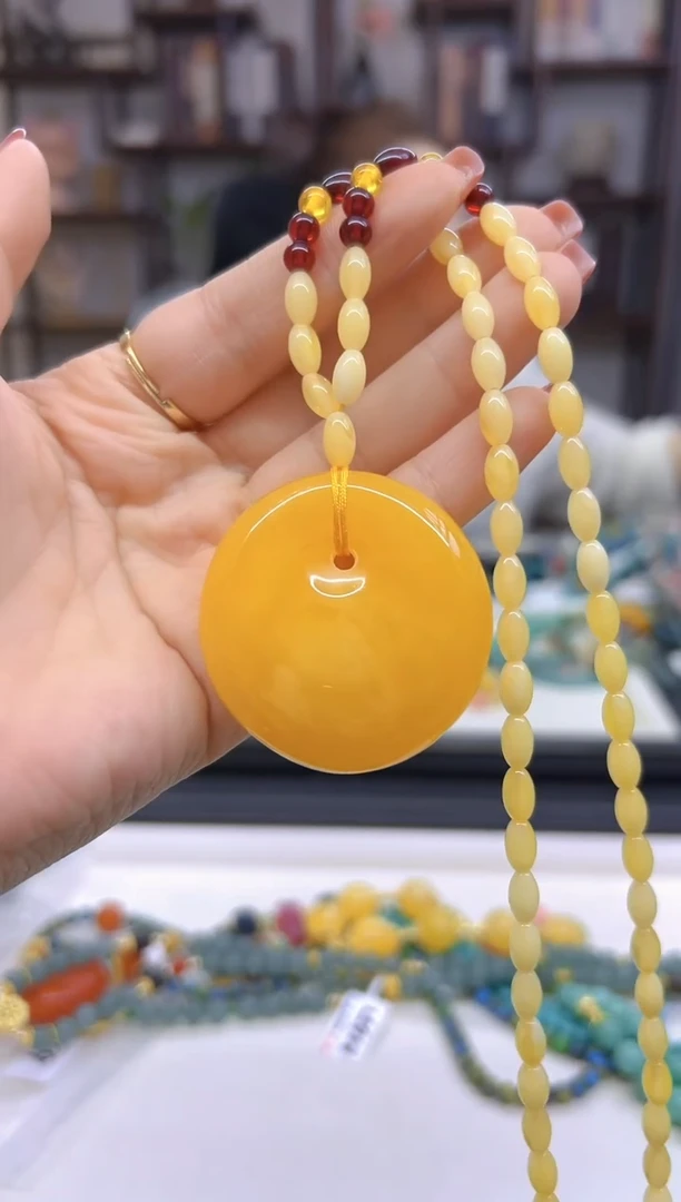 【闪购商品】蜜蜡毛衣链未镶嵌M662