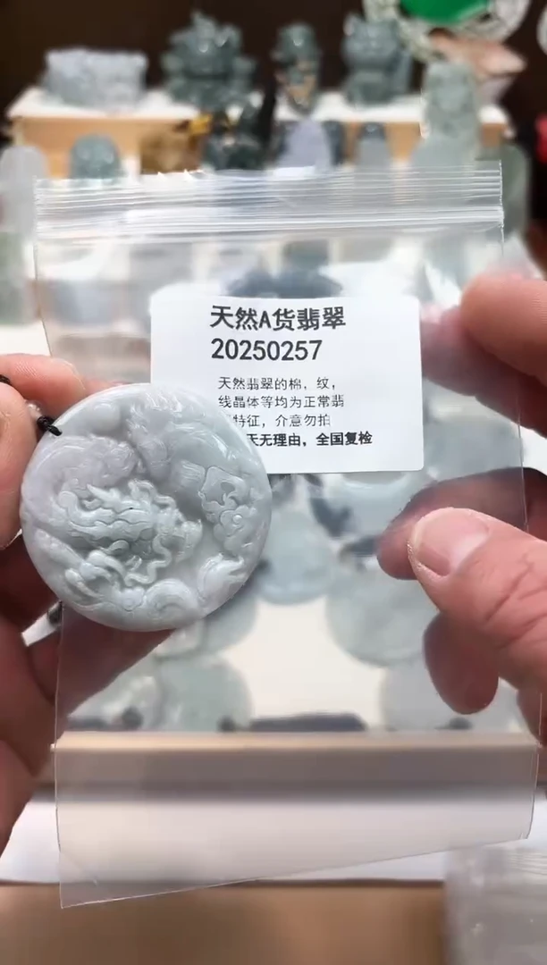 颈饰未镶嵌翡翠天然翡翠A货1204