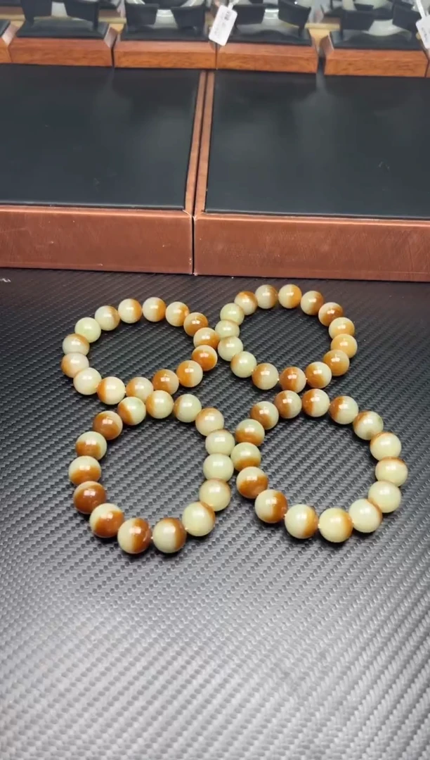 未镶嵌手串和田玉若羌微色差卡14多样性发货拍一发一m