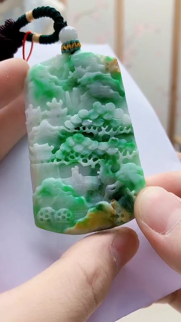 未镶嵌定制翡翠4812bb-毛货挂件76