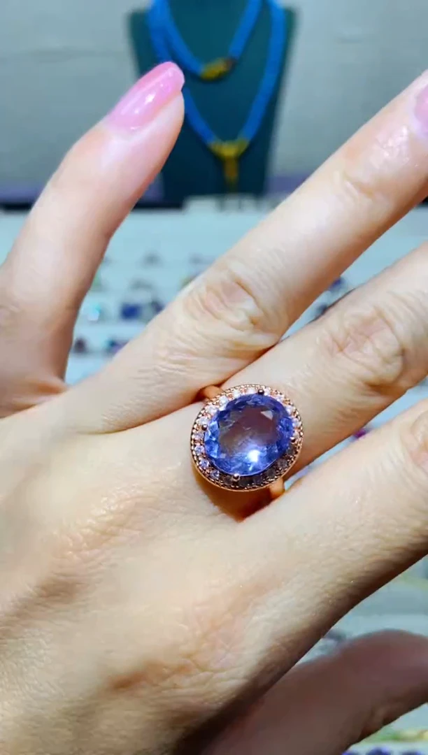 银S925镶嵌耳饰紫晶1