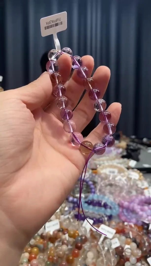 未镶嵌手链水晶?紫黄晶