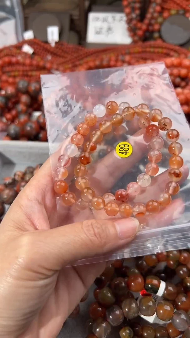 南红玛瑙手串未镶嵌10