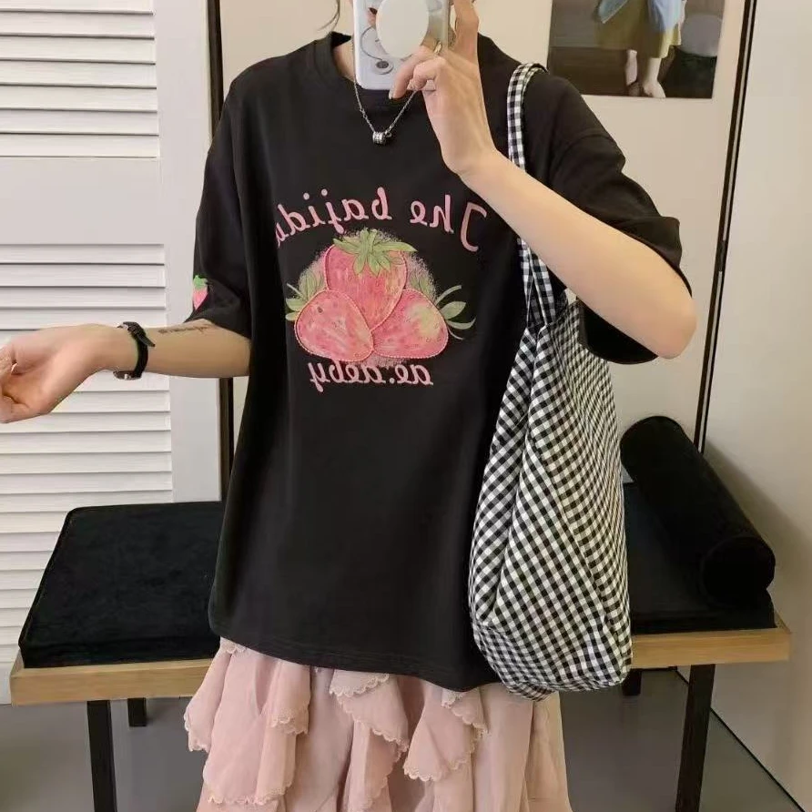 【501-580】夏季新款韩系百搭明星同款T恤