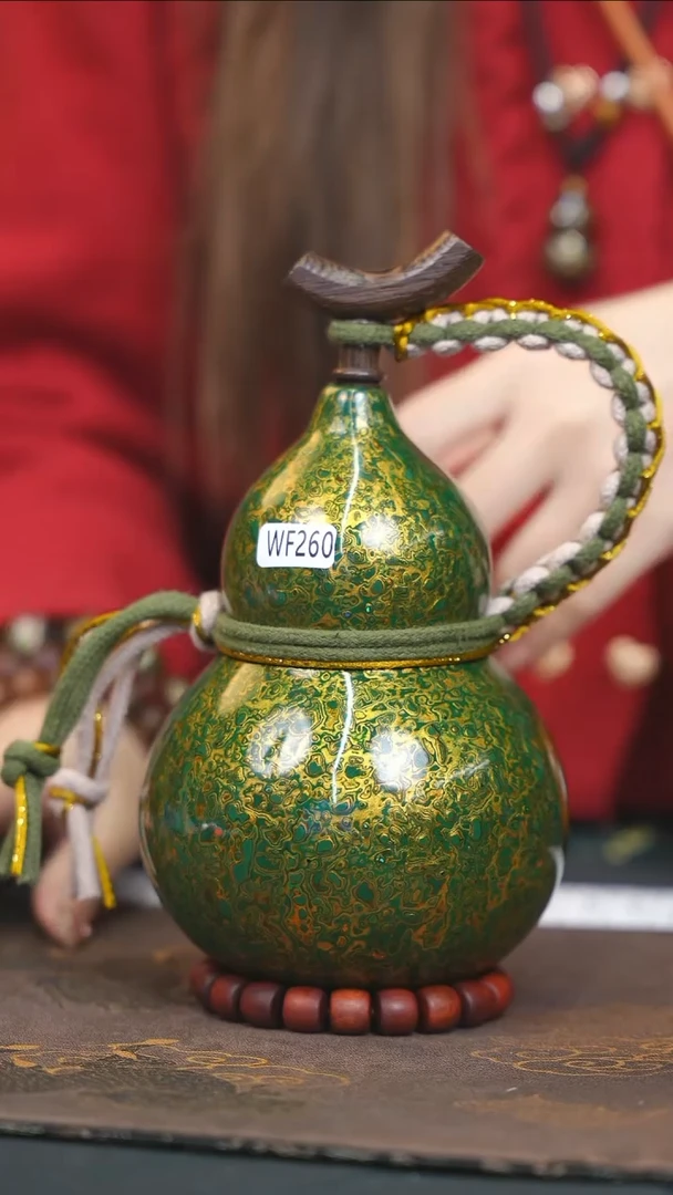 【闪购商品】WF260漆艺酒葫芦不包手串及旋转底座