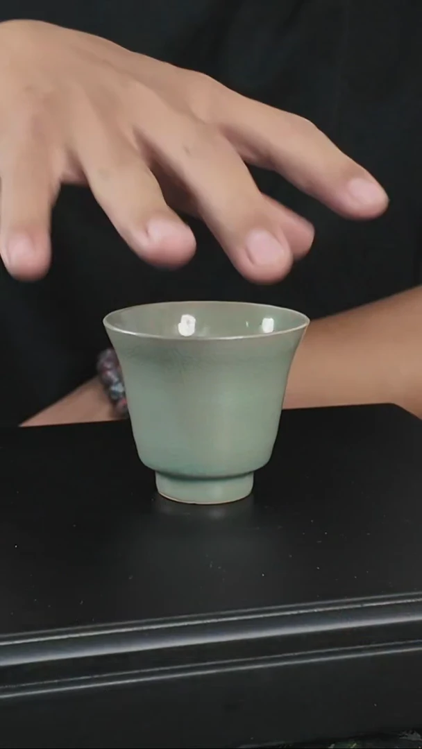 杯子89号原矿仿古釉铃铛杯全手微微瑕福利