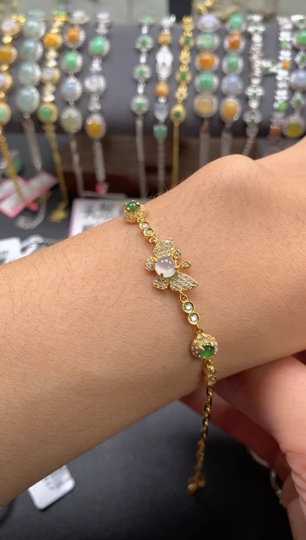 【闪购商品】翡翠戒指银S925镶嵌111111-3