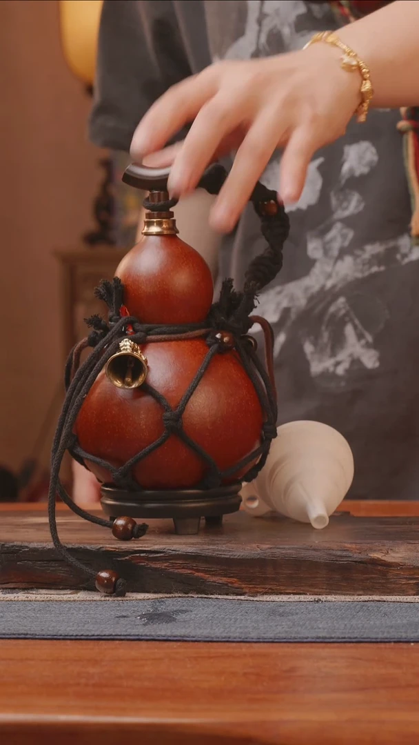 1704号精品大漆葫芦防腐防渗装水茶酒