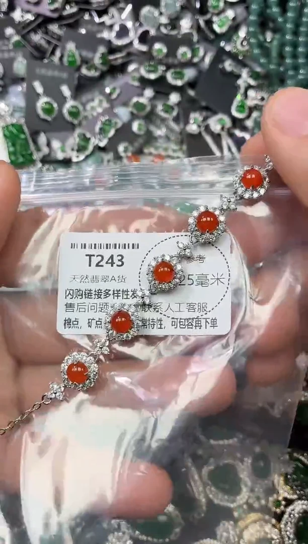翡翠未镶嵌颈饰T243手链