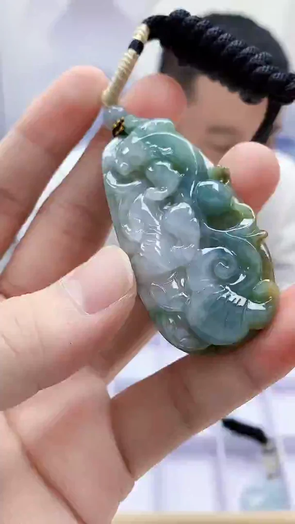 未镶嵌定制翡翠4898bb-毛货挂件75