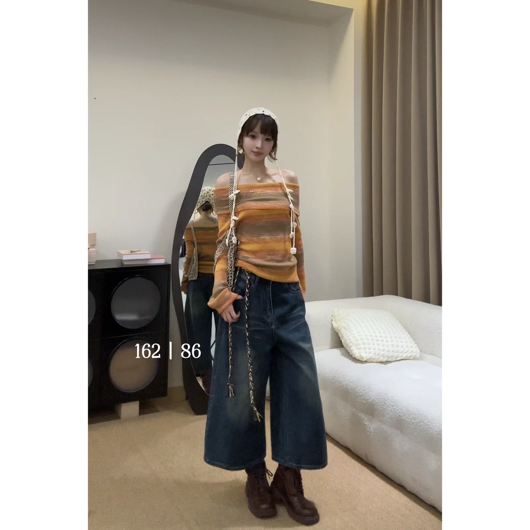 春日尝鲜【欧阳喜OYANXI】落日橘海&针织套装WW-221M1361