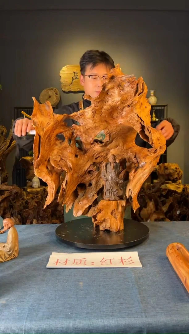 木卢师傅根艺作品（不包含人物摆件）