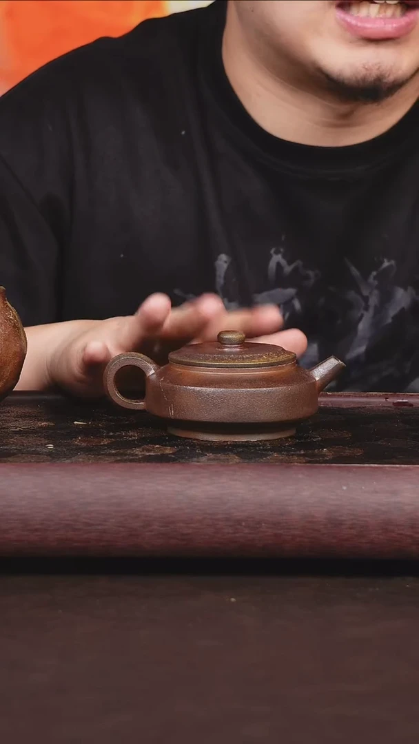 茶壶紫砂柴烧 周盘