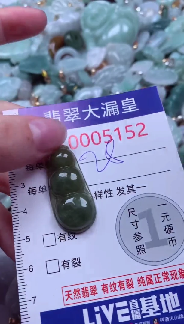 吊坠(不含链)未镶嵌翡翠5152