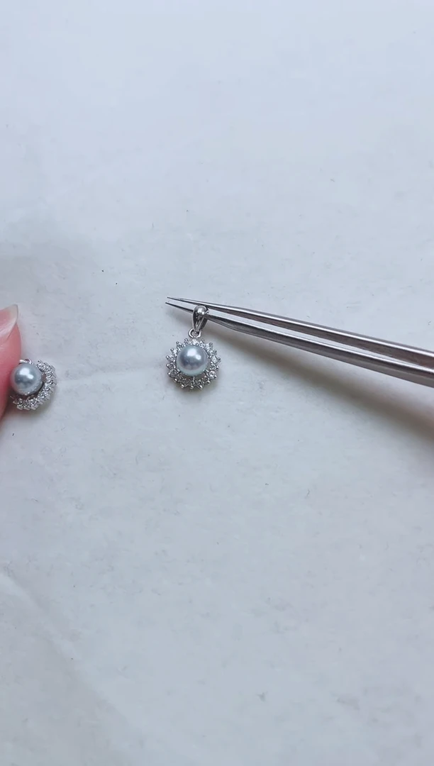 银S925镶嵌吊坠海水珍珠多样性发一51252