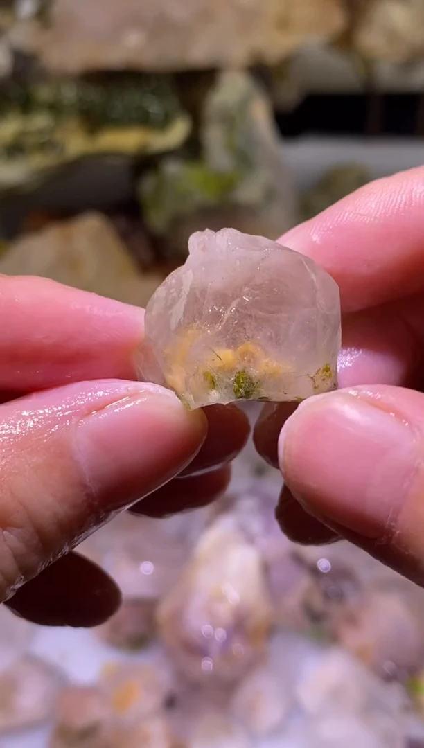 未镶嵌珠宝半成品水晶77号莫奈四川美姑超七花园水晶