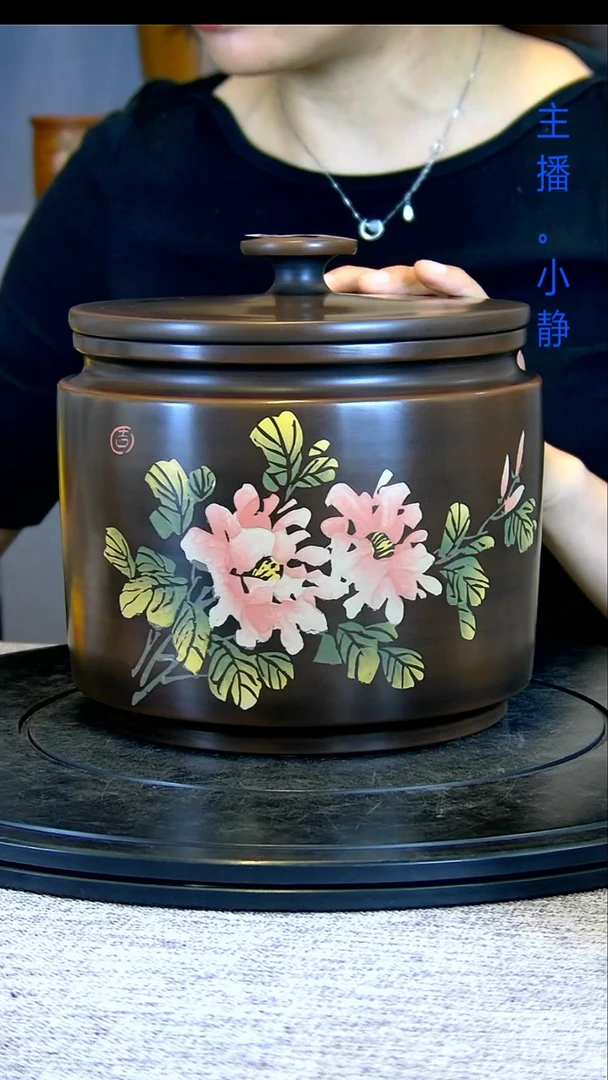 E****a建水全手工紫陶茶罐精磨微瑕疵199