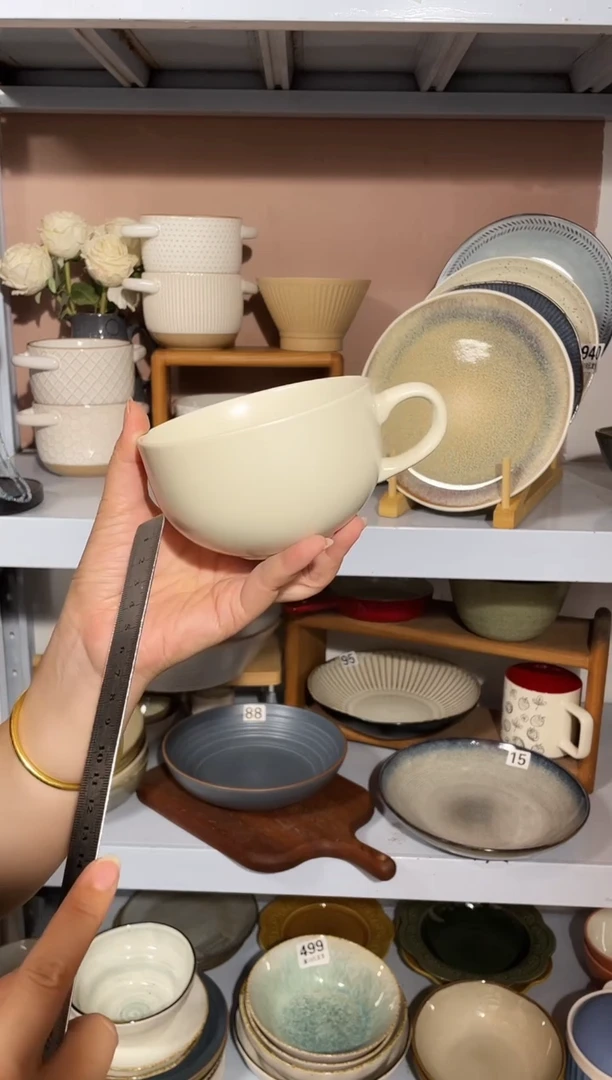 陶瓷（1个装）微瑕白色杯子