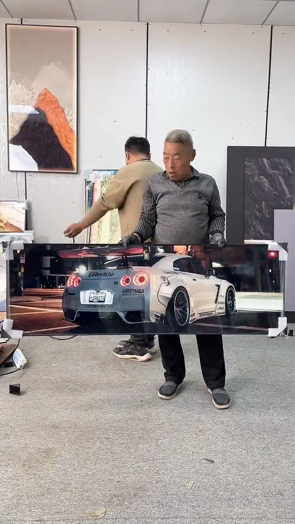 横款腾彩工艺装饰画定制-50*150