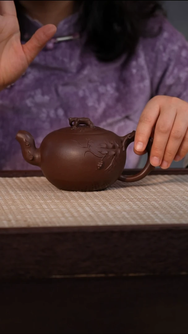茶壶紫砂紫泥 350cc