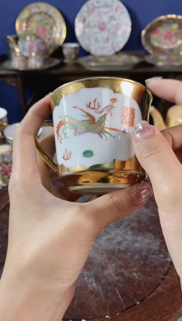 瓷片微瑕景德镇窑厂瓷摆件