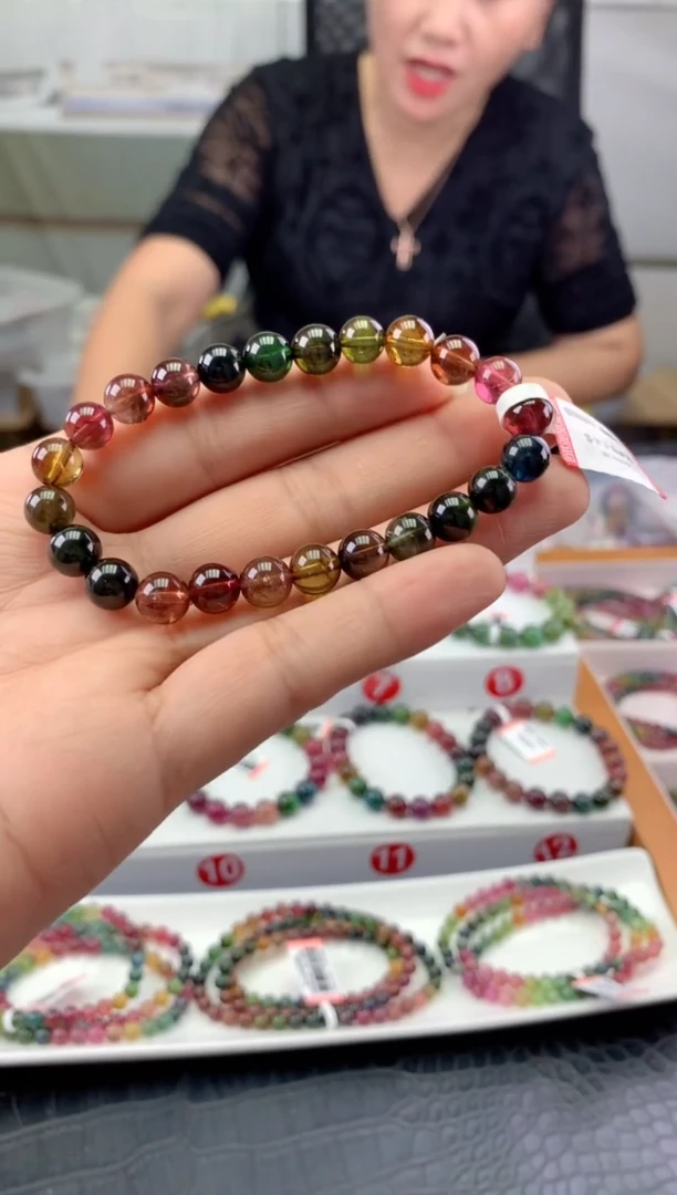 未镶嵌手串碧玺多样性发一条
