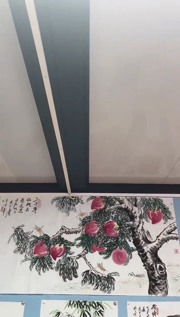 国画国**梁武天庆寿桃图8平尺