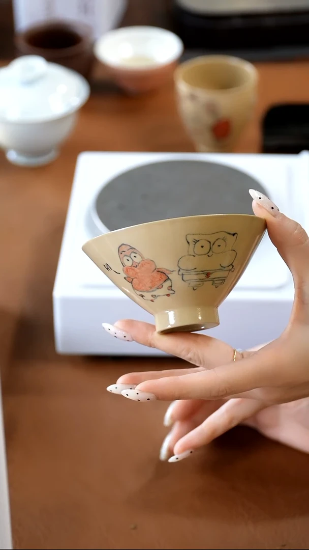 建水紫陶·海绵宝宝派大星主人杯