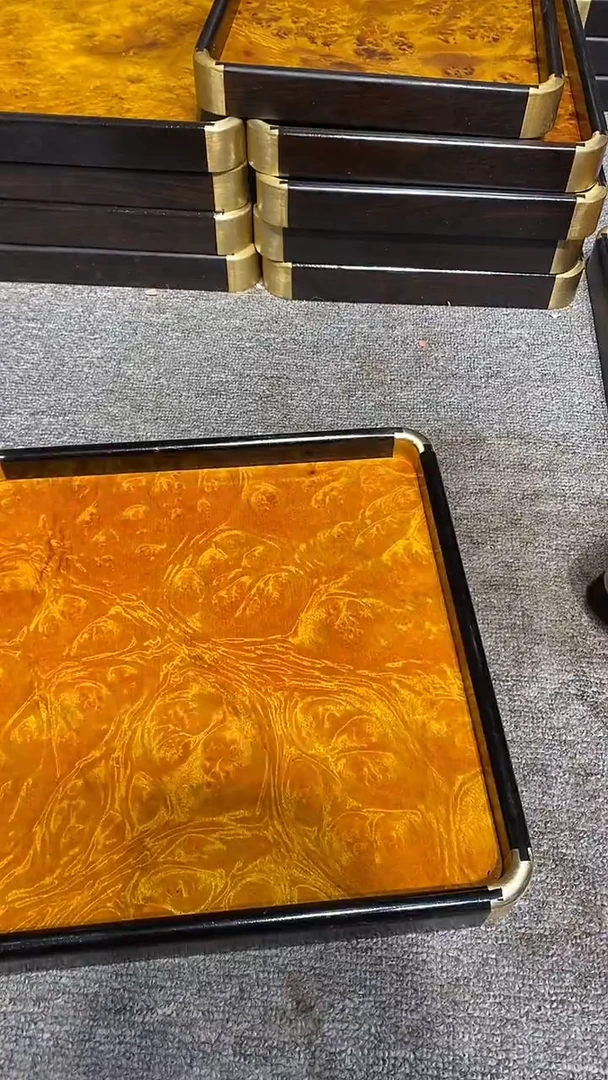 木木雕款光*体茶盘一个