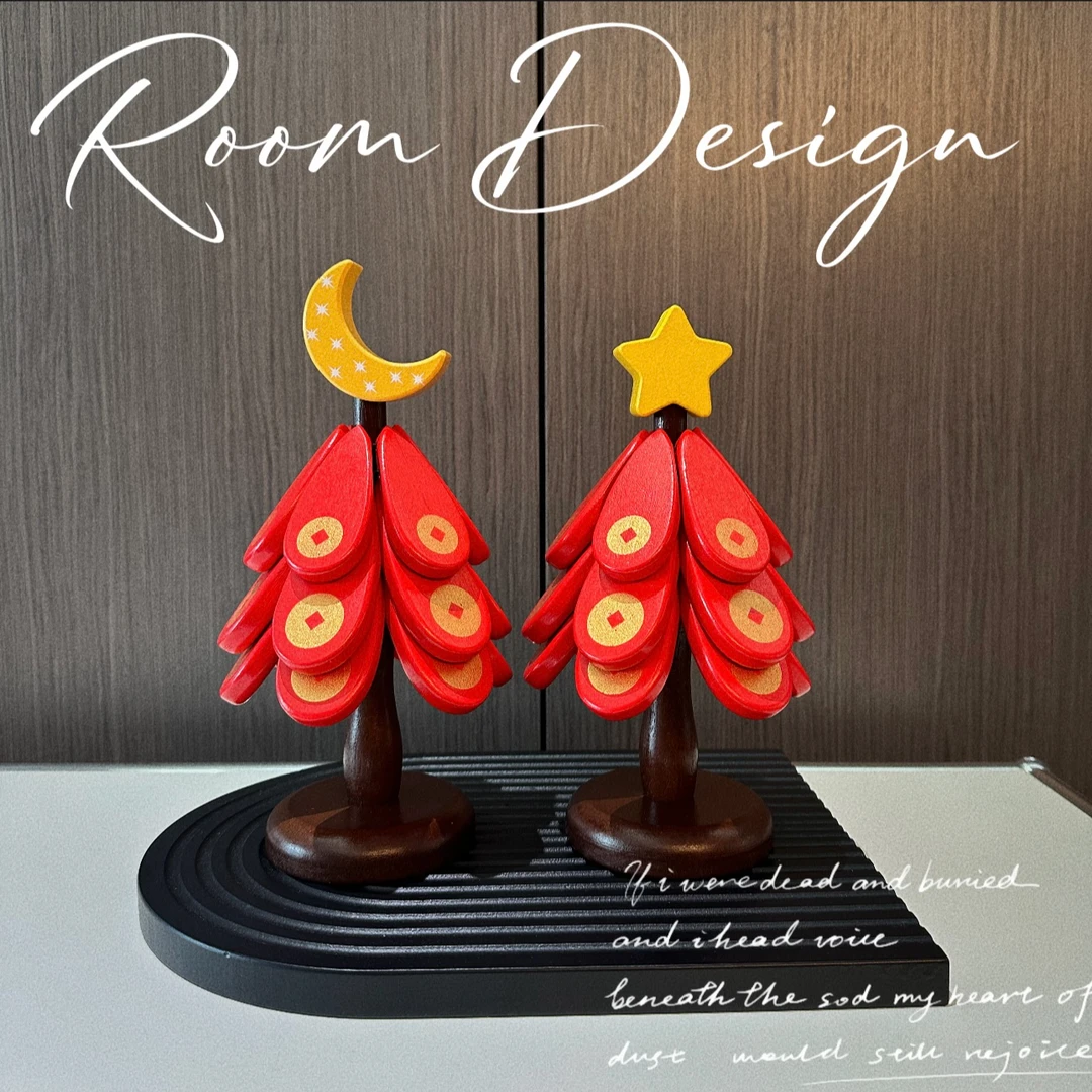 2025新年款高级隔热垫实木杯垫防烫垫锅垫家用餐桌摆件创意冰箱贴