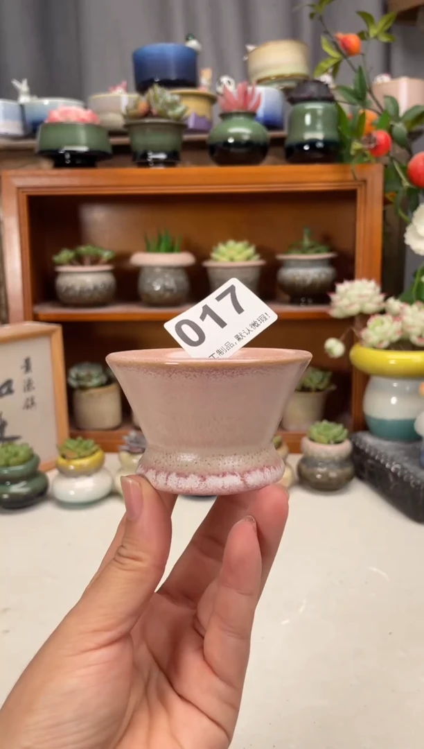 瓷片017知木小芳花盆