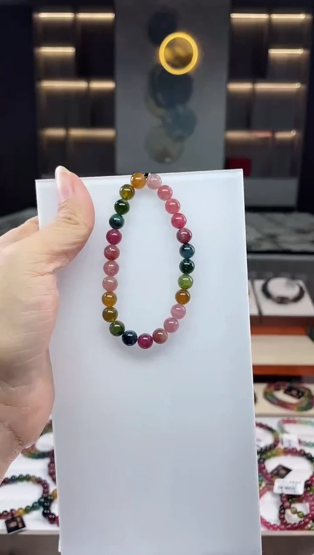 单圈手串未镶嵌碧玺（多样性发一条）Q