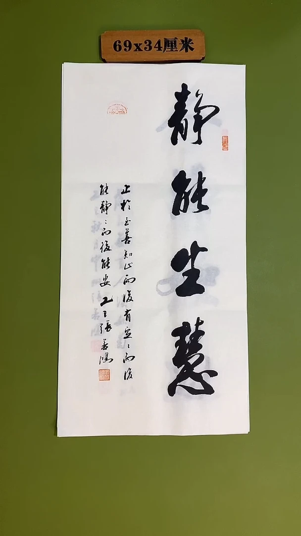 书法书法 张若鸿 尺寸69cm*34cm